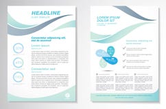 Vector Brochure Flyer design Layout template, size A4, Front page and back page, infographics. Easy to use and edit. royalty free illustration Vector Brochure Flyer design Layout template, size A4, Front page and back page, infographics. Easy to use and edit. royalty free illustration