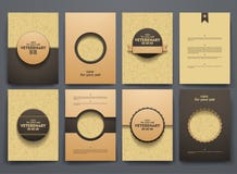 Vector brochures with doodles backgrounds on vector illustration Vector brochures with doodles backgrounds on vector illustration