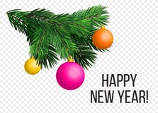 Vector Christmas tree garland and ornament. Great for flyers, posters, headers. realistic christmas, new year holiday Royalty Free Stock Photos Vector Christmas tree garland and ornament. Great for flyers, posters, headers. realistic christmas, new year holiday Royalty Free Stock Photos