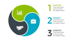 Vector circle arrows infographic, cycle diagram, graph, presentation chart. Business concept with 3 options, parts vector illustration Vector circle arrows infographic, cycle diagram, graph, presentation chart. Business concept with 3 options, parts vector illustration