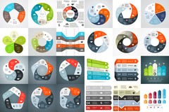 Vector circle arrows infographic, diagram, graph, presentation, chart. Business cycle concept with 5 options, parts vector illustration Vector circle arrows infographic, diagram, graph, presentation, chart. Business cycle concept with 5 options, parts vector illustration