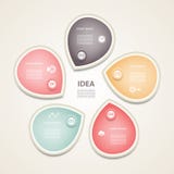 Vector circle arrows infographic, diagram, graph, presentation, chart. Business cycle concept with 5 options, parts, steps, proces Royalty Free Illustration Vector circle arrows infographic, diagram, graph, presentation, chart. Business cycle concept with 5 options, parts, steps, proces Royalty Free Illustration