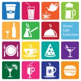 Vector Collection: Cafe And Restaurant Icons Royalty Free Stock Image