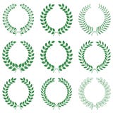 Vector Collection: Laurel Wreaths Royalty Free Stock Image
