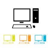 Vector Computer Icon Set Stock Image - Image: 35796981