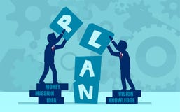 Vector concept of teamwork and partnership stock illustration Vector concept of teamwork and partnership stock illustration