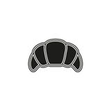 vector croissant illustration, breakfast icon - pastry symbol isolated stock illustration vector croissant illustration, breakfast icon - pastry symbol isolated stock illustration