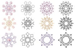 Vector crystals set royalty free illustration Vector crystals set royalty free illustration