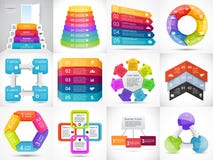 Vector 3D die infographic Pfeile, Diagramm, Diagramm, Darstellung, Diagramm Geschäftskonzept mit 3, 4, 5, 6, 7, 8 Wahlen, Teile lizenzfreie abbildung Vector 3D die infographic Pfeile, Diagramm, Diagramm, Darstellung, Diagramm Geschäftskonzept mit 3, 4, 5, 6, 7, 8 Wahlen, Teile lizenzfreie abbildung