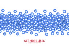 Facebook Vector 3D Like Icons Abstract Background Stock Photos Facebook Vector 3D Like Icons Abstract Background Stock Photos