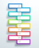Vector 3d Numbered Text Boxes Stacked 1 to 10 royalty free illustration Vector 3d Numbered Text Boxes Stacked 1 to 10 royalty free illustration
