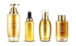 Vector 3d realistic oil essence set royalty free illustration Vector 3d realistic oil essence set royalty free illustration