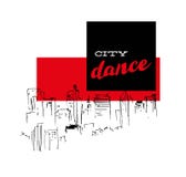 Vector dance studio logo. stock illustration Vector dance studio logo. stock illustration
