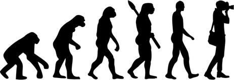 Vector de Evolution del fotógrafo libre illustration Vector de Evolution del fotógrafo libre illustration