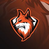 Vector del diseño de la mascota del logotipo del Fox con estilo moderno y del emblema zorro stock de ilustración Vector del diseño de la mascota del logotipo del Fox con estilo moderno y del emblema zorro stock de ilustración
