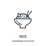 vector del icono del arroz de la colección de la colección de la gastronomía L?nea fina ejemplo del vector del icono del esquema ilustración del vector vector del icono del arroz de la colección de la colección de la gastronomía L?nea fina ejemplo del vector del icono del esquema ilustración del vector