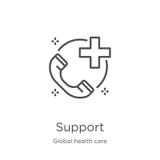 vector del icono de la ayuda de la colección global de la atención sanitaria L?nea fina ejemplo del vector del icono del esquema stock de ilustración vector del icono de la ayuda de la colección global de la atención sanitaria L?nea fina ejemplo del vector del icono del esquema stock de ilustración