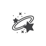 Vector del icono de la galaxia stock de ilustración Vector del icono de la galaxia stock de ilustración