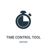 vector del icono de la herramienta del control de tiempo de la colección de relojes Línea fina ejemplo del vector del icono del e stock de ilustración vector del icono de la herramienta del control de tiempo de la colección de relojes Línea fina ejemplo del vector del icono del e stock de ilustración
