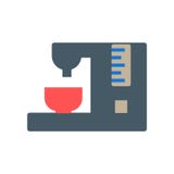 Vector del icono de la máquina del café aislado en el fondo blanco, muestra de la máquina del café, símbolos coloridos del equipo libre illustration Vector del icono de la máquina del café aislado en el fondo blanco, muestra de la máquina del café, símbolos coloridos del equipo libre illustration
