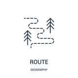 vector del icono de la ruta de la colección de la geografía L?nea fina ejemplo del vector del icono del esquema de la ruta libre illustration vector del icono de la ruta de la colección de la geografía L?nea fina ejemplo del vector del icono del esquema de la ruta libre illustration
