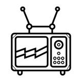 Vector del icono de la TV stock de ilustración Vector del icono de la TV stock de ilustración