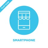 Vector del icono de Smartphone Línea fina ejemplo del vector del icono del esquema del smartphone símbolo del smartphone para el stock de ilustración Vector del icono de Smartphone Línea fina ejemplo del vector del icono del esquema del smartphone símbolo del smartphone para el stock de ilustración