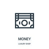 vector del icono del dinero de la colecci?n de lujo de la tienda L?nea fina ejemplo del vector del icono del esquema del dinero ilustración del vector vector del icono del dinero de la colecci?n de lujo de la tienda L?nea fina ejemplo del vector del icono del esquema del dinero ilustración del vector