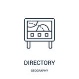 vector del icono del directorio de la colección de la geografía L?nea fina ejemplo del vector del icono del esquema del directori libre illustration vector del icono del directorio de la colección de la geografía L?nea fina ejemplo del vector del icono del esquema del directori libre illustration