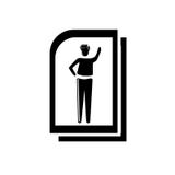 Vector del icono del fichero de la mujer aislado en el fondo blanco, muestra del fichero de la mujer, ejemplos del negocio libre illustration Vector del icono del fichero de la mujer aislado en el fondo blanco, muestra del fichero de la mujer, ejemplos del negocio libre illustration