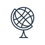 Vector del icono del globo de la tierra aislado en el fondo blanco, muestra del globo de la tierra stock de ilustración Vector del icono del globo de la tierra aislado en el fondo blanco, muestra del globo de la tierra stock de ilustración