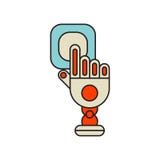 Vector del icono del golpecito aislado en el fondo blanco, muestra del golpecito, símbolos de la tecnología ilustración del vector Vector del icono del golpecito aislado en el fondo blanco, muestra del golpecito, símbolos de la tecnología ilustración del vector