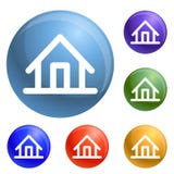 Vector del sistema de los iconos de la casa libre illustration Vector del sistema de los iconos de la casa libre illustration