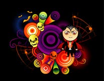 Vector del vampiro de Víspera de Todos los Santos stock de ilustración Vector del vampiro de Víspera de Todos los Santos stock de ilustración