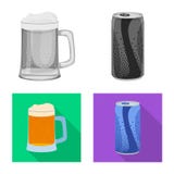 Isolated object of drink and bar symbol. Collection of drink and party stock symbol for web. royalty free illustration Isolated object of drink and bar symbol. Collection of drink and party stock symbol for web. royalty free illustration