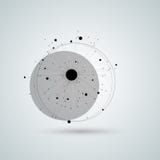 Vector dots and lines connect design with circle place royalty free illustration Vector dots and lines connect design with circle place royalty free illustration