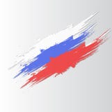 Vector el ejemplo de la bandera de Rusia en fondo Foto de archivo Vector el ejemplo de la bandera de Rusia en fondo Foto de archivo