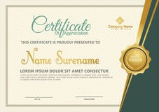 Vector elegante de la plantilla del certificado con el fondo de lujo y moderno del modelo ilustración del vector Vector elegante de la plantilla del certificado con el fondo de lujo y moderno del modelo ilustración del vector