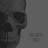 Vector engraving dark line skull royalty free illustration Vector engraving dark line skull royalty free illustration