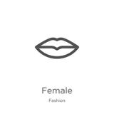 vector femenino del icono de la colección de la moda L?nea fina ejemplo femenino del vector del icono del esquema Esquema, l?nea libre illustration vector femenino del icono de la colección de la moda L?nea fina ejemplo femenino del vector del icono del esquema Esquema, l?nea libre illustration
