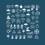 Vector flat 8 bit meteorology icons, collection of simple geomet Royalty Free Stock Photos Vector flat 8 bit meteorology icons, collection of simple geomet Royalty Free Stock Photos