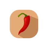 Flat design Chilli Pepper royalty free illustration Flat design Chilli Pepper royalty free illustration