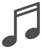 Vector Flat Music Notes Icon royalty free illustration Vector Flat Music Notes Icon royalty free illustration