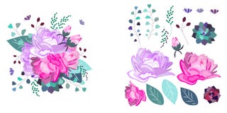 Vector floral composition and isolated objects. Summer,spring,celebration design. vector illustration Vector floral composition and isolated objects. Summer,spring,celebration design. vector illustration