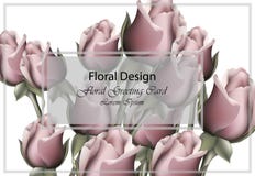 Vector floral de la tarjeta de felicitación de las rosas realista Fondo romántico de la plantilla del ramo de las flores libre illustration Vector floral de la tarjeta de felicitación de las rosas realista Fondo romántico de la plantilla del ramo de las flores libre illustration