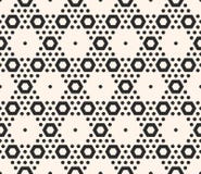 Vector geometrisch naadloos patroon met grote en kleine zeshoeken Stock Fotografie Vector geometrisch naadloos patroon met grote en kleine zeshoeken Stock Fotografie