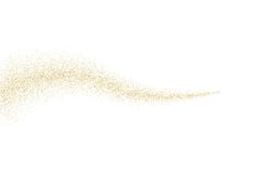 Vector gold glitter wave abstract background