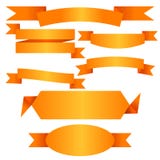 Gold Ribbon Collection Royalty Free Stock Image - Image: 26348576
