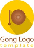 Vector Gong and template logo royalty free illustration Vector Gong and template logo royalty free illustration