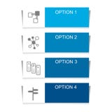 Infographic design elements for business data with four options, parts, steps, levels or processes. stock illustration Infographic design elements for business data with four options, parts, steps, levels or processes. stock illustration